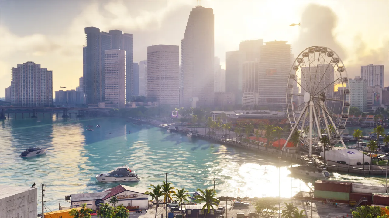 Vice City waterfront from the Edge screenshots